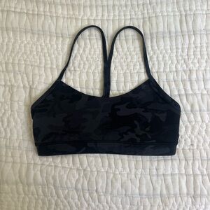 lululemon athletica black camo power Y Sports Bra